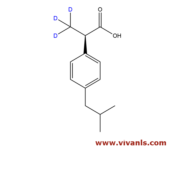 Stable Isotope Labeled Compounds-(R)-Ibuprofen D3-1663669566.png